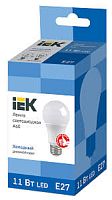 Лампа светодиодная IEK A60 Груша Е27 11Вт 990Лм 6500К 108х60мм картинка 